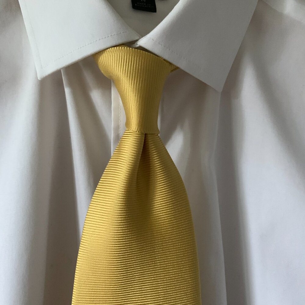 NEXT bright yellow silk tie